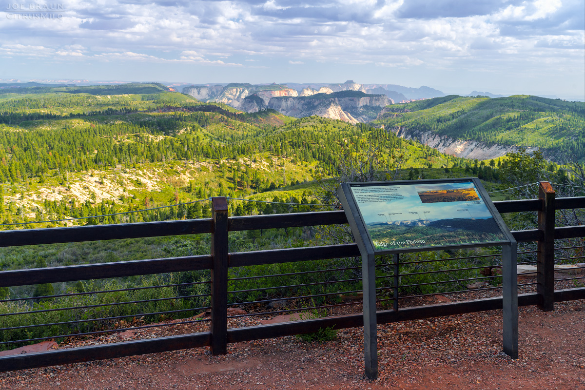 view from the end of the Lava Point (Zion National Park) -- © 2013 Joe Braun Photography
